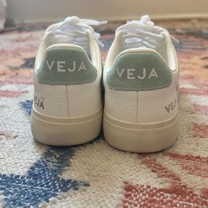 Veja Campo Sneaker in Extra White and Matcha
